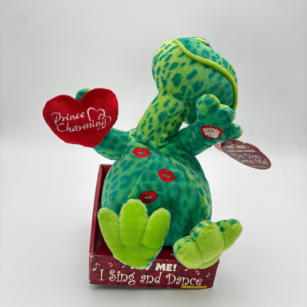 DanDee Prince Charming Frog Singing Dancing Do You Love Me Valentine Plush NIB